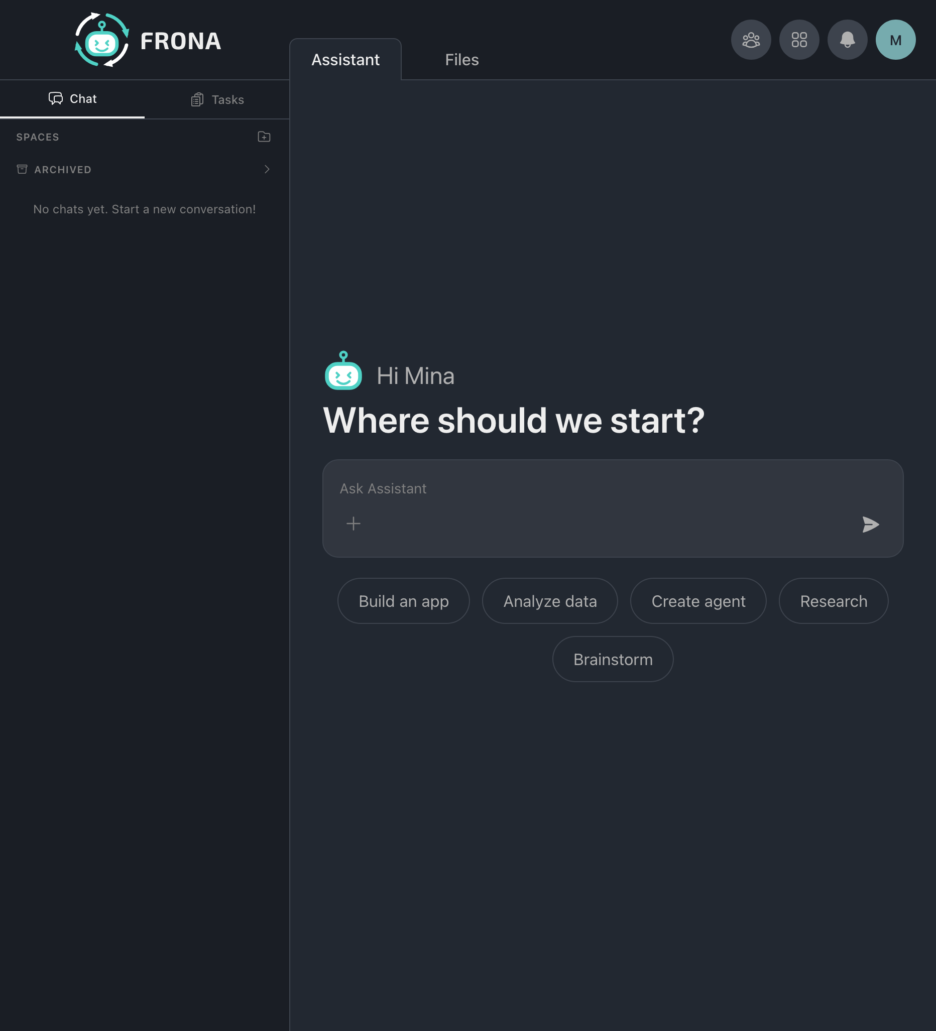 Chat with sidebar